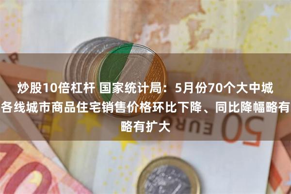 炒股10倍杠杆 国家统计局：5月份70个大中城市中各线城市商品住宅销售价格环比下降、同比降幅略有扩大