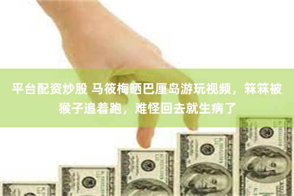 平台配资炒股 马筱梅晒巴厘岛游玩视频,箖箖被猴子追着跑,难怪回去就生病了